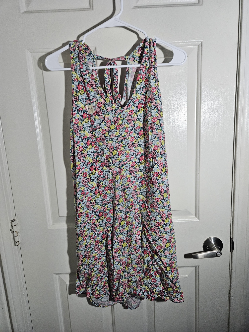 Gap Brand Girls Floral Tie-Back One-Piece Dress in Multicolor